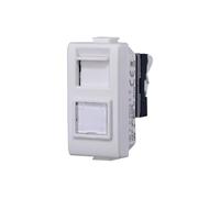 Toma TV, toma sat, toma de red CAT5/CAT6, toma de TV RJ11 compatible con Bticino Matix (RJ45 - CAT6, 1)