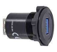 TOMA USB 08 BK 1243949 TRU COMPONENTS CONTENIDO 1 PZ