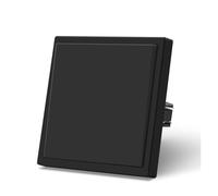 Tomacorrientes de pared 16 A, interruptores luz LED con botones grandes, puerto carga teléfono USB doble, 5 V, color negro, serie E for el hogar(1Gang)