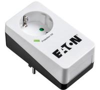 Eaton Multi Enchufe/Pararrayos - Eaton Protection Box 1 DIN - 1 Enchufe Schuko - Negro y Blanco (PB1D)