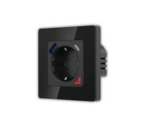 Tomada Inteligente Embutida 16A 3500W WiFi + USB-C e USB-A Smartify - Preto