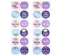 Tomaibaby 24 Piezas de Pegatinas para Bebés Mi Primera Serie Y Mi Primera Serie Pegatinas con Memoria de Crecimiento Pegatinas para Cabina de Fotos para Recién Nacidos Accesorios para Niños