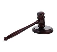 Tomaibaby de Madera Y Bloque de Sonido Juego de Cancha de Martillo de Madera con Bloque para La Venta de Subasta de Jueza