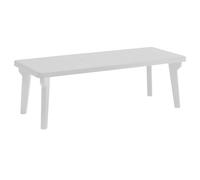 Tomaino - Mesa de jardín extensible de plástico Berg160/220 x 90 x 74h cm - Mesa de exterior con extensión (new blanco)