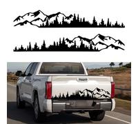 TOMALL 1 par de calcomanías de vinilo de bosque de árbol de montaña de 58.66 pulgadas para puerta lateral de automóvil, calcomanías gráficas de bosque para decoración para SUV, camión, vehículos