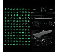 TOMALL 117 Pieces Center Console Switch Luminous Stickers for Car Night Safety, Glow in the Dark Circuit Panel Luminous Labels, Marine Accessories, Car Headlight Control Bluetooth Volume