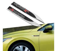 TOMALL 2 emblemas de metal 3D con logotipo deportivo para guardabarros lateral de coche, calcomanía deportiva para todos los camiones, SUV, camionetas, modelos, decoración deportiva para accesorios de