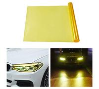 TOMALL 200 x 30 cm Película de vinilo de para faros delanteros de automóviles, tinte de lámpara antiniebla, autoadhesivo, adhesivo deportivo para reequipamiento de automóviles(Amarillo dorado)