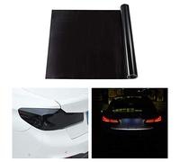 TOMALL 200 x 30 cm Película de vinilo de para faros delanteros de automóviles, tinte de lámpara antiniebla, autoadhesivo, adhesivo deportivo para reequipamiento de automóviles(Negro oscuro)