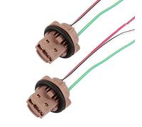 TOMALL 7443 T20 Adaptador Hembra con portalámparas para luz de Freno (Paquete de 2)