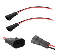 TOMALL 9005 9006 Conector de enchufe macho para faros antiniebla Adaptador de cables de extensión Retrofit