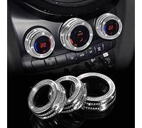 TOMALL Bling AC - Cubierta para botón de aire acondicionado compatible con Mini Cooper Countryman Clubman para consola central, cubierta de interruptor de aire acondicionado, tapa para botón de aire