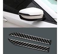 TOMALL Calcomanías universales de Fibra de Carbono para visión Trasera de Coche, antiarañazos, Borde de Puerta de automóvil, Tira anticolisión, calcomanías Protectoras de Espejo retrovisor para