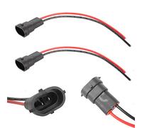 TOMALL H8 H11 Conector de enchufe macho para faros antiniebla Retrofit Extension Cableado de la arnés