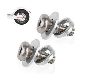 TOMALL Kit de tornillos fijos de acero inoxidable para rueda trasera de scooter, 2 unidades, para scooter eléctrico Xiaomi Mijia M365