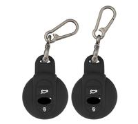 TOMALL Paquete de 2 fundas para llavero BMW Mini Cooper con llavero, 3 botones de goma de silicona para BMW MINI Cooper F54 Clubman F55 F56 F57 F60 Countryman