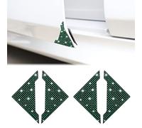 TOMALL Protectores de borde de esquina para puerta de coche, 4 unidades, diamantes de imitación brillantes, antiarañazos, protector de borde de puerta de coche, calcomanía para parachoques de esquina de puerta (verde)