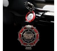 TOMALL Tapa de botón de arranque universal para coche y moto, tapa de botón de arranque, moldura, resistente a los arañazos, anillo de encendido del motor, cubierta protectora universal para