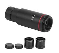 Tomantery Adaptador C-Mount de 0,5X de para Interfaz CCD de Adaptador de Cámara para Microscopio con Ampliación del Campo de Visión para Microscopio Biológico y Estéreo 1 C-Mount de 0,5X, 1 Anillo