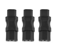Tomantery Adaptador Convertidor de Potencia Duradero IEC320 C8 a C13, 3 uds., para Ordenador Portátil, PDU, Chasis, Enchufe de Ordenador, Plug and Play, para Uso en el Hogar y la Oficina
