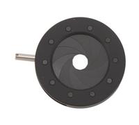 Tomantery Adaptador de Aleación de Aluminio de 1-16 Mm con Diafragma de Iris Ajustable y Preciso para Instrumentos ópticos de Microscopio con Cámara, Práctico y Estable, para Aplicaciones Amplias