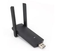 Tomantery Adaptador de Fidelidad Inalámbrico USB Adaptador de Red de Doble Banda de 1300 Mbps para PC de Escritorio con Función Ap para 10 11, Antena de Alta Ganancia Negro