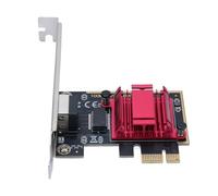 Tomantery Adaptador de Red Estable de Tarjeta Ethernet PCIe 2,5G Gigabit para Escritorio Wins7 8 10 11, Soporte de Media de Completa