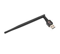 Tomantery Adaptador de Red Inalámbrico Mini Adaptador LAN Ethernet USB WiFi 802.11n/G/B para Navegación por Internet y Juegos en Línea, para WIN2K/XP/VISTA/Material ABS Negro Portátil
