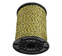 Tomantery Alambre de Cerca Eléctrica, Cuerda de Granja Portátil de Acero Inoxidable, Fuerte y Ligera, para Caballos, Ganado, Perros, 1 Alambre de Cerca Eléctrica