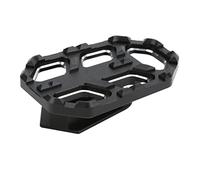 Tomantery Ampliación de las Clavijas de la Clavija, Motocicleta con una Extensión Aleación Aluminio CNC Pedal Ancho Amplia Anti -Slip para Modificar (Negro)