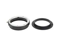 Tomantery Anillo Adaptador Inverso Macro de 58 Mm Conjunto de Protección de Montura de Lente Trasera Eficiente para Cámara de Lente de Rosca de Filtro de Montura EF de 58 Mm, Material de Aleación de
