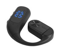 Tomantery Auriculares Inalámbricos Ligeros con Cancelación de Ruido de un Oído para una Comunicación Clara, Comodidad Durante Todo el Día para Ejercicio y Videollamadas, Tecnología de Sonido (Negra)