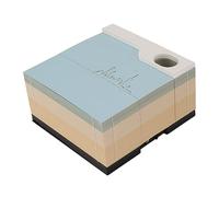 Tomantery Bloc de Notas 3D Artesanía de Papel Exquisita y Realista para Decoración del Hogar y Notas Importantes, Batería Incorporada para Escena Nocturna de la Ciudad Aplicable Al Hogar el Aula