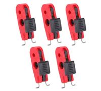 Tomantery Bloqueo de Disyuntor en Miniatura DZS11-2 Diseño de Precisión para Industrial, Bloqueo de Disyuntor Eléctrico Antiimpacto para Unipolar/multipolar, Rojo+negro 1,5 Pulgadas