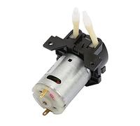 Tomantery Bomba Microperistáltica Verde 2 * 4mm DC 12V Bomba Dosificadora para Biotecnología, Tubo de Silicona (Negro)