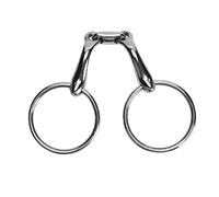 Tomantery Brocas de Caballo con Junta Tórica, Broca de Boca de Acero Inoxidable Pulido Flexible para Entrenamiento de Carreras de Caballos, 135mm