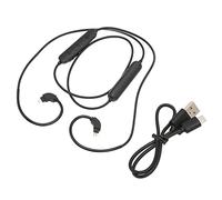 Tomantery Cable Adaptador BT para Auriculares Compatible con Massdrop con Litio Recargable, Cable Inalámbrico para Auriculares con 2 Pines de 0,78 Mm, Ideal para Entusiastas de la Música