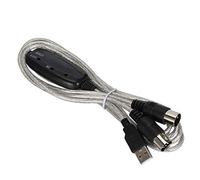 Tomantery Cable Adaptador Convertidor MIDI USB Plug & Play para Teclado Musical Studio PC, 16 Canales MIDI para Músicos Indicador LED para Mac