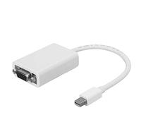 Tomantery Cable Adaptador de Alta Definición Convertidor Mini Displayport a VGA para Computadora, Modos Espejo y Extendido, para, Blanco 6,7 Pulgadas