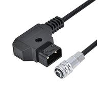Tomantery Cable de Alimentación D-Tap a 4K para Blackmagic Cinema Camera 4K y Batería Gold Mount V Mount, Cable de Alimentación Confiable para Videocámara, 1M (0,5 millones)
