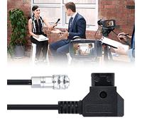 Tomantery Cable de Alimentación D-Tap a 4K para Blackmagic Cinema Camera 4K y Batería Gold Mount V Mount, Cable de Alimentación Confiable para Videocámara, 1M (1,5 millones)