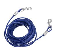 Tomantery Cable de Amarre para Perros, Correa Exterior Duradera de Alambre de Acero para Acampar, Cubierta de PVC para Perros Pequeños, Medianos y Grandes (6 mm x 5 m / 0,24 Pulgadas x 16,4 pies)