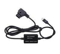 Tomantery Cable de Carga Tipo C a D con Gestión de Carga Segura para Cámara con Montura en V Cable de Alimentación de Batería para una Amplia Gama de Actividades