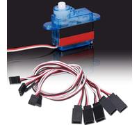 Tomantery Cable de Extensión Servo Duradero, Juego de 5 uds. para JR/FUTABA RC, Modelo de Avión, Coche, Barco, 11,8 ", 30cm, Silicona