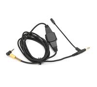 Tomantery Cable de Micrófono Boom, Cable de Profesional para Auriculares con Micrófono para V-Moda MSR7 H6, Trenzado de 6,6 Pies, Negro