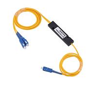 Tomantery Cable Divisor de Fibra óptica SC de 1 a 2 con Conector SC - Baja Pérdida de Inserción, Buena Estabilidad y Uniformidad de Canal a Canal, para una Fuerte Estabilidad de Transmisión - para