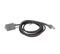 Tomantery Cable Serie RS232 Cable de Escáner de PVC Duradero Plug and Play para Equipos POS Symbol LS1203 LS4208 LS2208AP