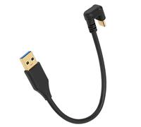 Tomantery Cable USB de Alta Velocidad de 5 Gbps USB 3.0A Macho AMC a TypeC U Codo Cable de Datos ABS para Cargar Sincronización de Datos para Uso Doméstico en la Oficina (1,8 Metros)