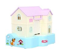 Tomantery Caja de Ahorro de Dinero para Tragar Monedas Automática Lindo Juguete de Casa para Perros para Niños con Efectos de Música Ligera para Desarrollar una Buena Gestión Financiera, Plástico