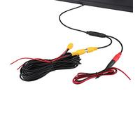 Tomantery Cámara de Visión Trasera Impermeable con 4 LED IR con Lente Ultra Gran Angular para una Visión Nocturna Clara, Estacionar y Dar Marcha Atrás, Adecuada para Matrícula Europea